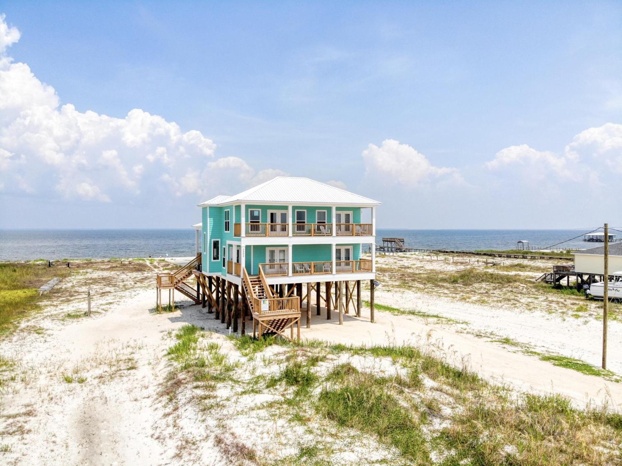 Salty Seahorse - Waterfront! Pet Friendly! Game Room, Pool Table, Beautiful Views - Room For The Whole Family Home Dauphin Island Ngoại thất bức ảnh